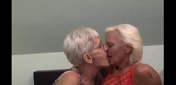  Hairy Granny Tries Lesbian Sex